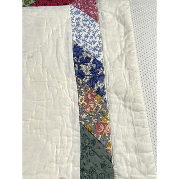 Pillow Sham Pillowcase Star Quilt Quilted Bed Bedding 100% Cotton 20x26 - Picture 5 of 12